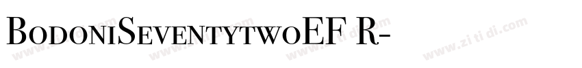 BodoniSeventytwoEF R字体转换